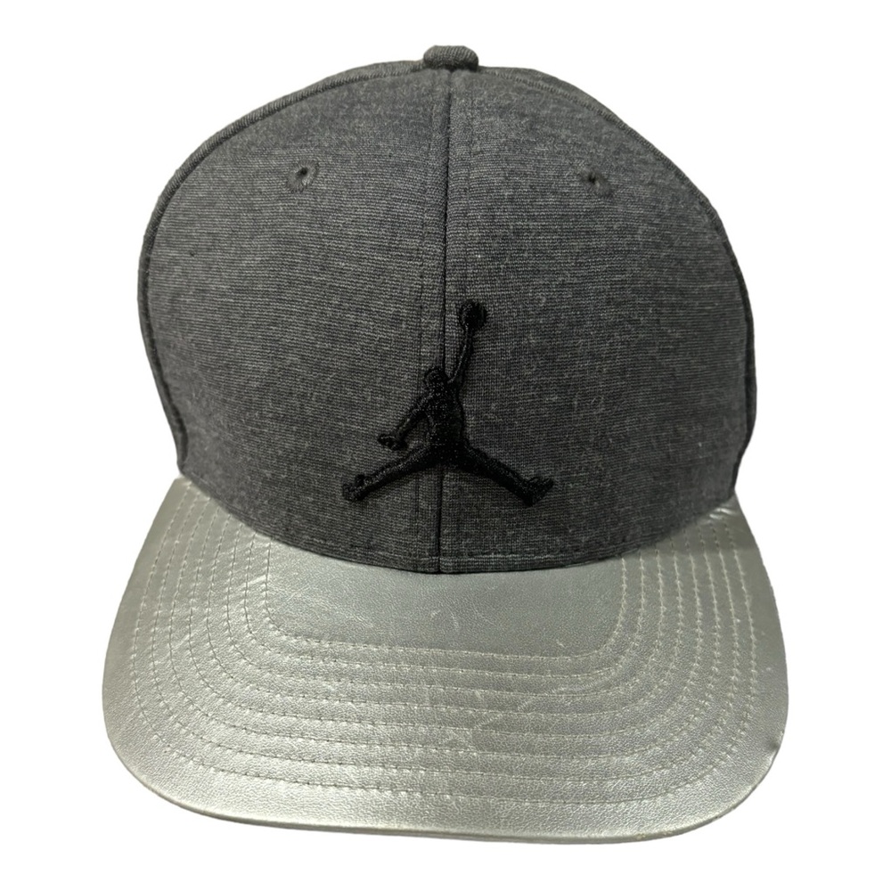 Jumpman Jordan Snapback Gray/Silver Youth Hat Will Fit Adults